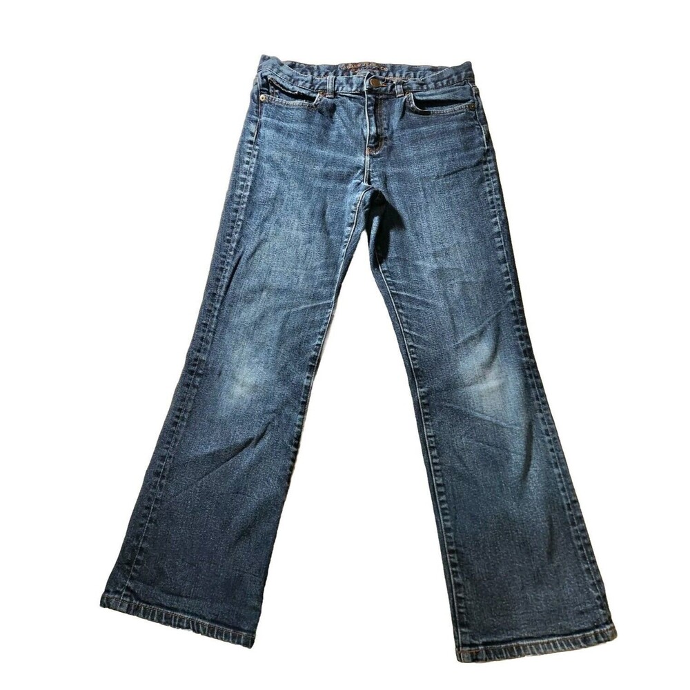 Ralph Lauren Y2K Vintage Women's Blue Bootcut Jeans Size 8 Classic Straight - Picture 1 of 13